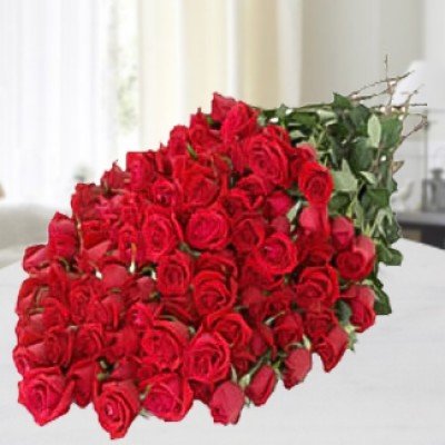 Bunch of 40 Long Stem Red Roses wrapped in nice wrapping Emotions
