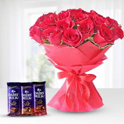 Red Roses Dairy Milk
