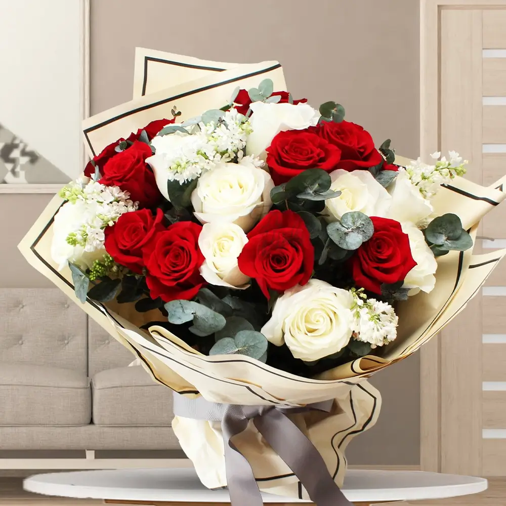 Red and White Bouquet Red and White Bouquet